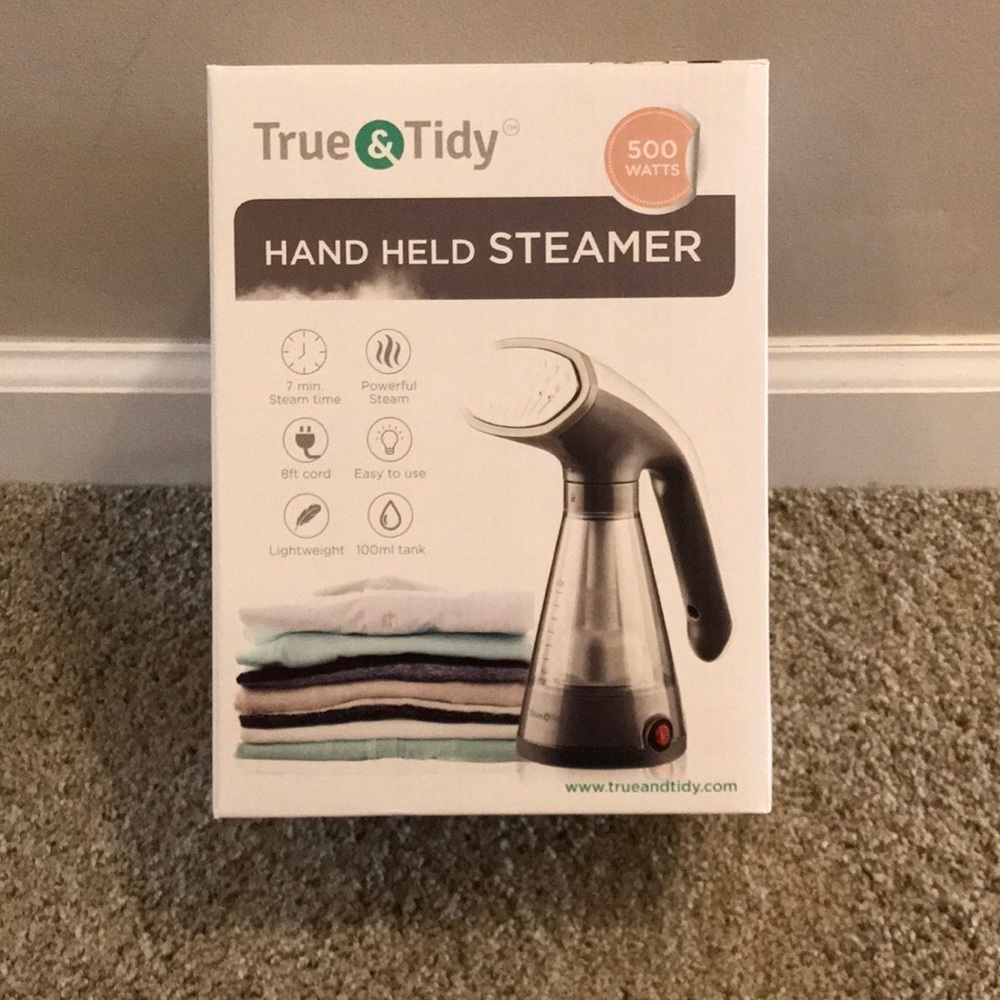 True & Tidy Handheld Garment Steamer